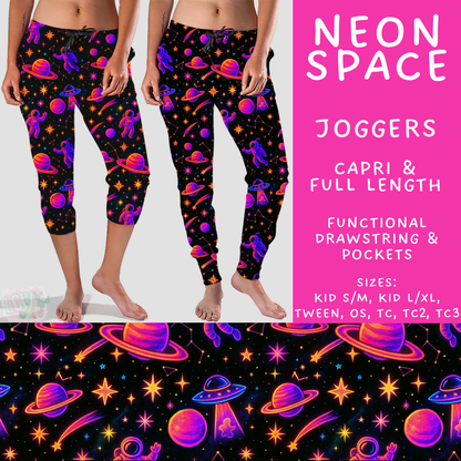 Batch #550 - Fun Run 24 - Closes 7/1 - ETA early Sept - Neon Space Full and Capri Length Joggers