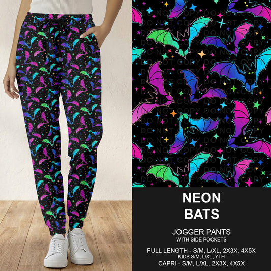 B297 - Preorder Neon Bats Joggers (Closes 6/28. ETA: early Sept.)