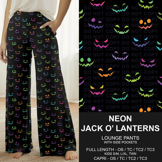 B297 - Preorder Neon Jack-O'-Lanterns Lounge Pants (Closes 6/28. ETA: early Sept.)