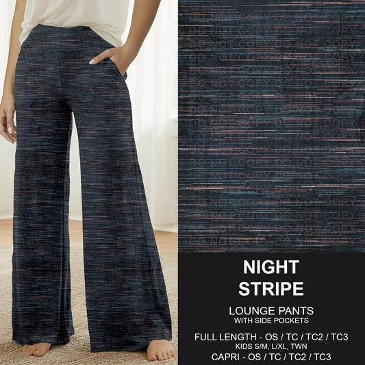 B309 - Preorder Night Stripe Lounge Pants (Closes 8/23. ETA: late Oct.)
