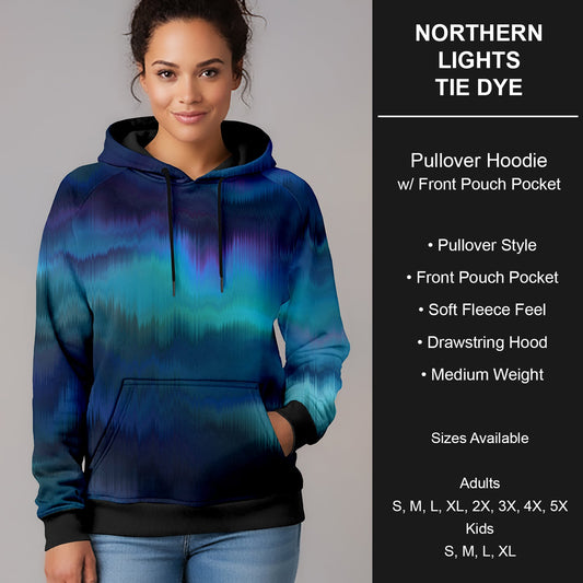 B266 - Preorder Northern Lights Tie Dye Pullover Hoodie (Closes 12/17. ETA late Feb.)