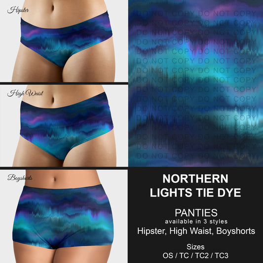 B306 - Preorder Northern Lights Tie Dye Panties (Closes 8/07. ETA mid October)