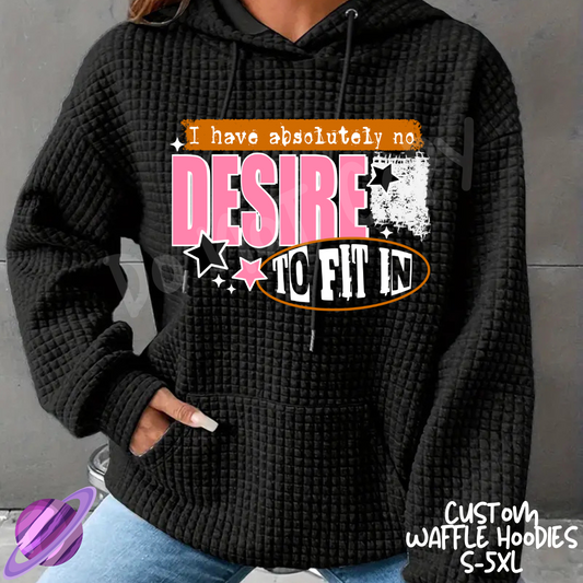 NO DESIRE - CUSTOM WAFFLE HOODIES PREORDER CLOSING 9/30