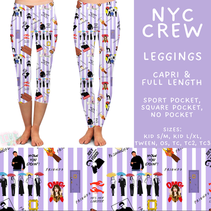 Batch #589 - August Request Run - Closes 9/23 - ETA mid/late Nov - NYC Crew Full and Capri Length Leggings