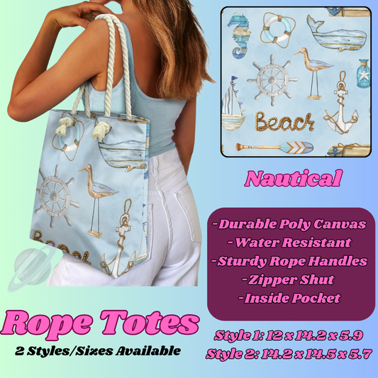 NAUTICAL-ROPE TOTE PREORDER CLOSING 5/6