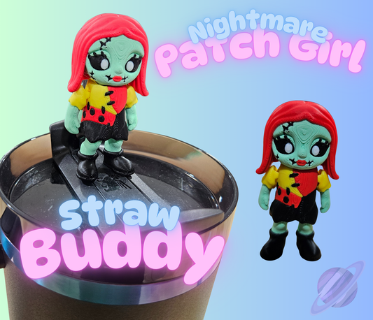 NIGHTMARE PATCH GIRL-3D PRINTED STRAW BUDDY