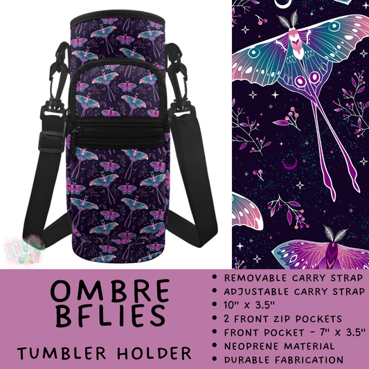 Batch #551 - Tumbler Holder 2 - Closes 7/3 - ETA early Sept - Ombre BFlies Tumbler Holder