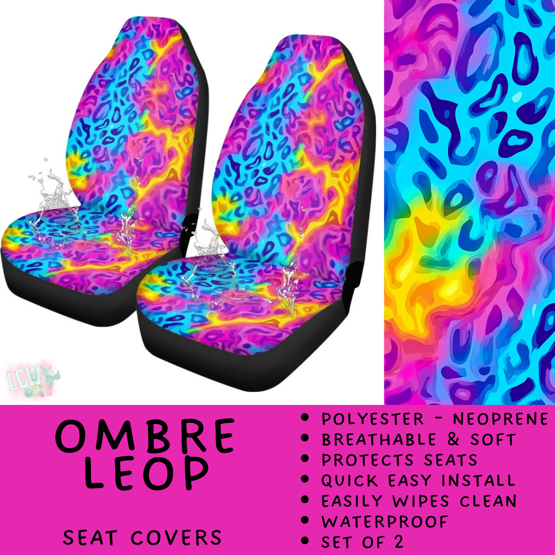 Batch #554 - Car Accessories 3 - Closes 7/10 - ETA early/mid Sept - Ombre Leop Vehicle Seat Covers