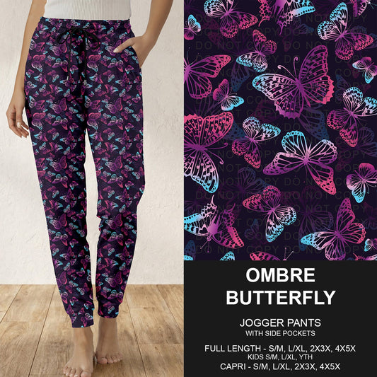 B314 - Preorder Ombre Butterfly Joggers (Closes 9/27. ETA: late Nov.)