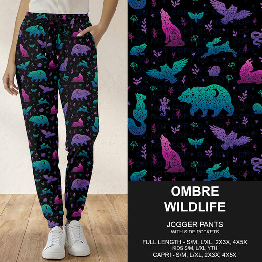 B291 - Preorder Ombre Wildlife Joggers (Closes 5/17. ETA: late July)