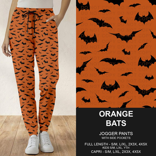 B305 - Preorder Orange Bats Joggers (Closes 8/02. ETA: early Oct.)