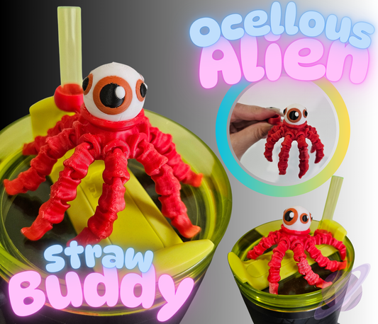CREEPY GIRL-3D PRINTED STRAW BUDDY