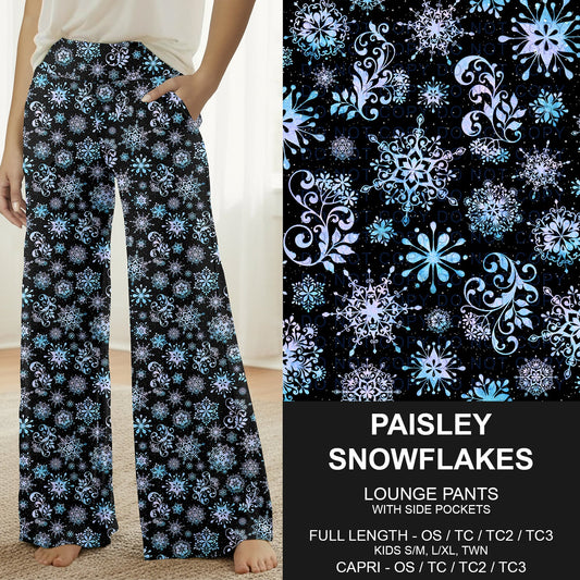 B312 - Preorder Paisley Snowflakes Lounge Pants (Closes 9/13. ETA: mid Nov.)