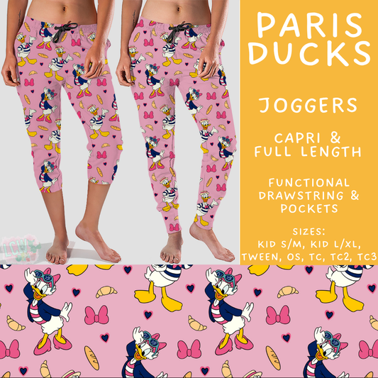 Batch #515 - Magical Faves 19 - Closes 4/10 - ETA mid June - Paris Ducks Full and Capri Length Joggers