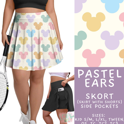 Batch #552 - Magical Faves 22 - Closes 7/6 - ETA early Sept - Pastel Ears Skort