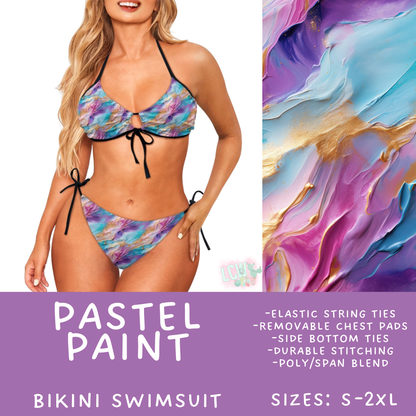 Batch #543 - Pool Party 2 - Closes 6/15 - ETA early/mid August - Pastel Paint Women's 2 Piece Bikini