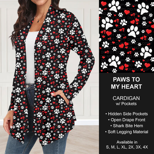 B263 - Preorder Paws to My Heart Cardigan w/ Pockets (Closes 11/30. ETA: late Jan.)