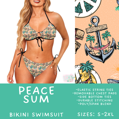 Batch #543 - Pool Party 2 - Closes 6/15 - ETA early/mid August - Peace Sum Women's 2 Piece Bikini