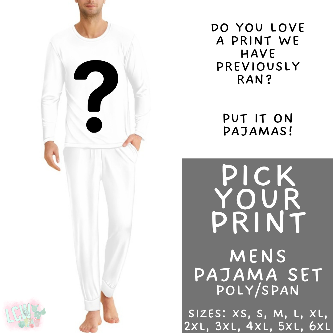 Batch #590 - Magical Family Pajamas - Closes 9/18 - ETA mid Nov - Pick Your Print Men's Pajama Set
