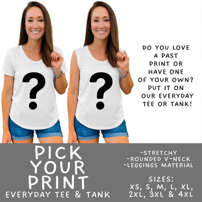 Batch #566 - Halloween 5 - Closes 8/7 - ETA early October - Pick Your Print Everyday Tank & Tee