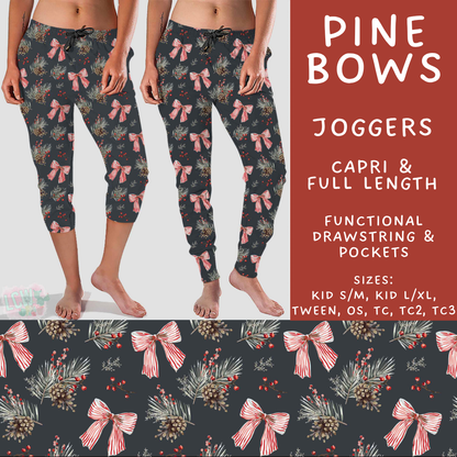 Batch #600 - Jingle all the Way 2 - Closes 10/19 - ETA early/mid Dec - Pine Bows Full and Capri Length Joggers