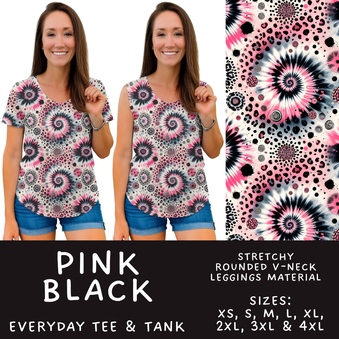Batch #603 - September Request Run - Closes 10/26 - ETA mid/late Dec - Pink Black Everyday Tank & Tee