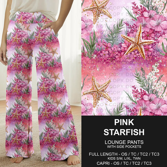 B278 - Preorder Pink Starfish Lounge Pants (Closes 3/15. ETA: late May)