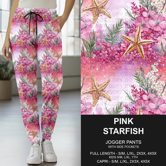 B278 - Preorder Pink Starfish Joggers (Closes 3/15. ETA: late May)