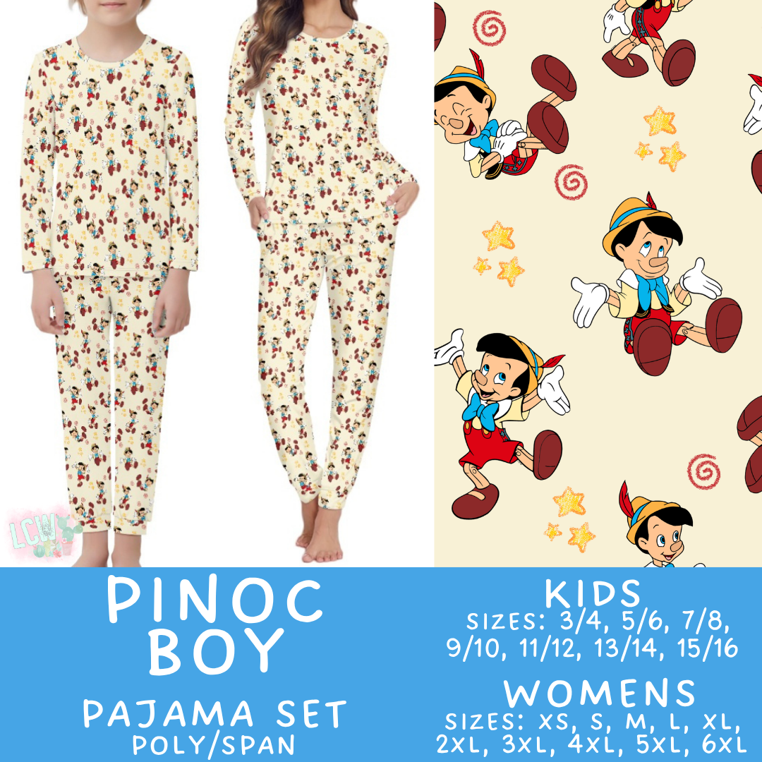 Batch #590 - Magical Family Pajamas - Closes 9/18 - ETA mid Nov - Pinoc Boy Women's & Kid's Pajama Set
