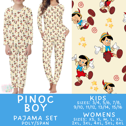 Batch #590 - Magical Family Pajamas - Closes 9/18 - ETA mid Nov - Pinoc Boy Women's & Kid's Pajama Set