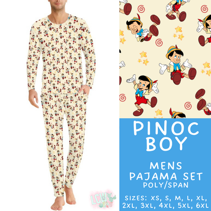 Batch #590 - Magical Family Pajamas - Closes 9/18 - ETA mid Nov - Pinoc Boy Men's Pajama Set