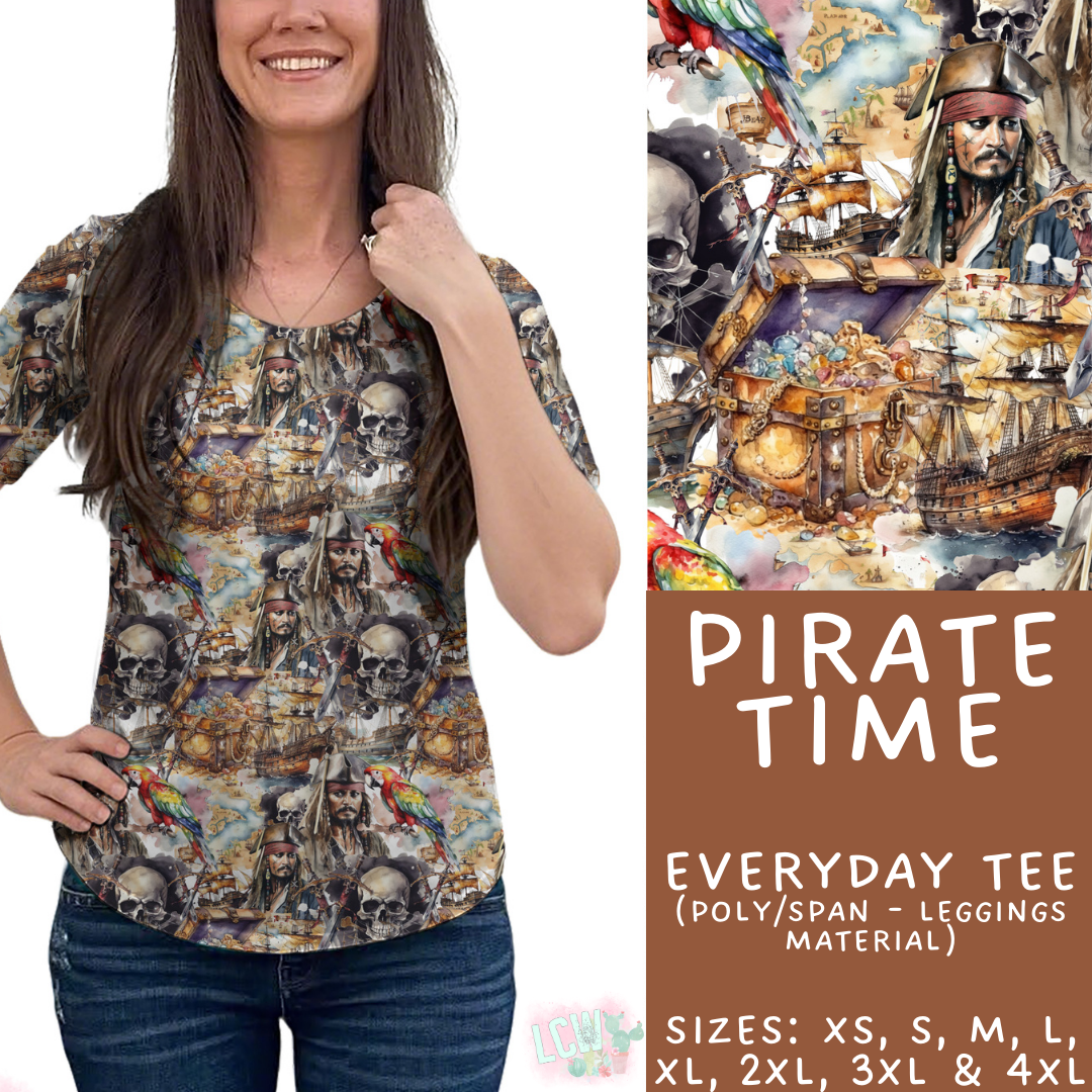Batch #502 - Show Time - Closes 3/11 - ETA mid May - Pirate Time Everyday Tee