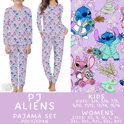 Batch #590 - Magical Family Pajamas - Closes 9/18 - ETA mid Nov - PJ Aliens Women's & Kid's Pajama Set
