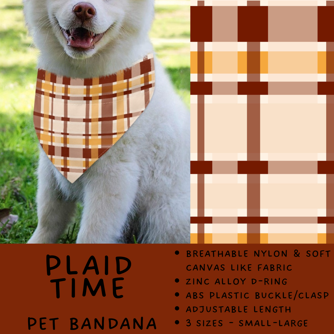 Batch #576 - Pet Gear 2 - Closes 8/28 - ETA late October - Plaid Time Pet Bandana