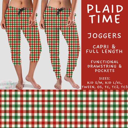 Batch #600 - Jingle all the Way 2 - Closes 10/19 - ETA early/mid Dec - Plaid Time Full and Capri Length Joggers