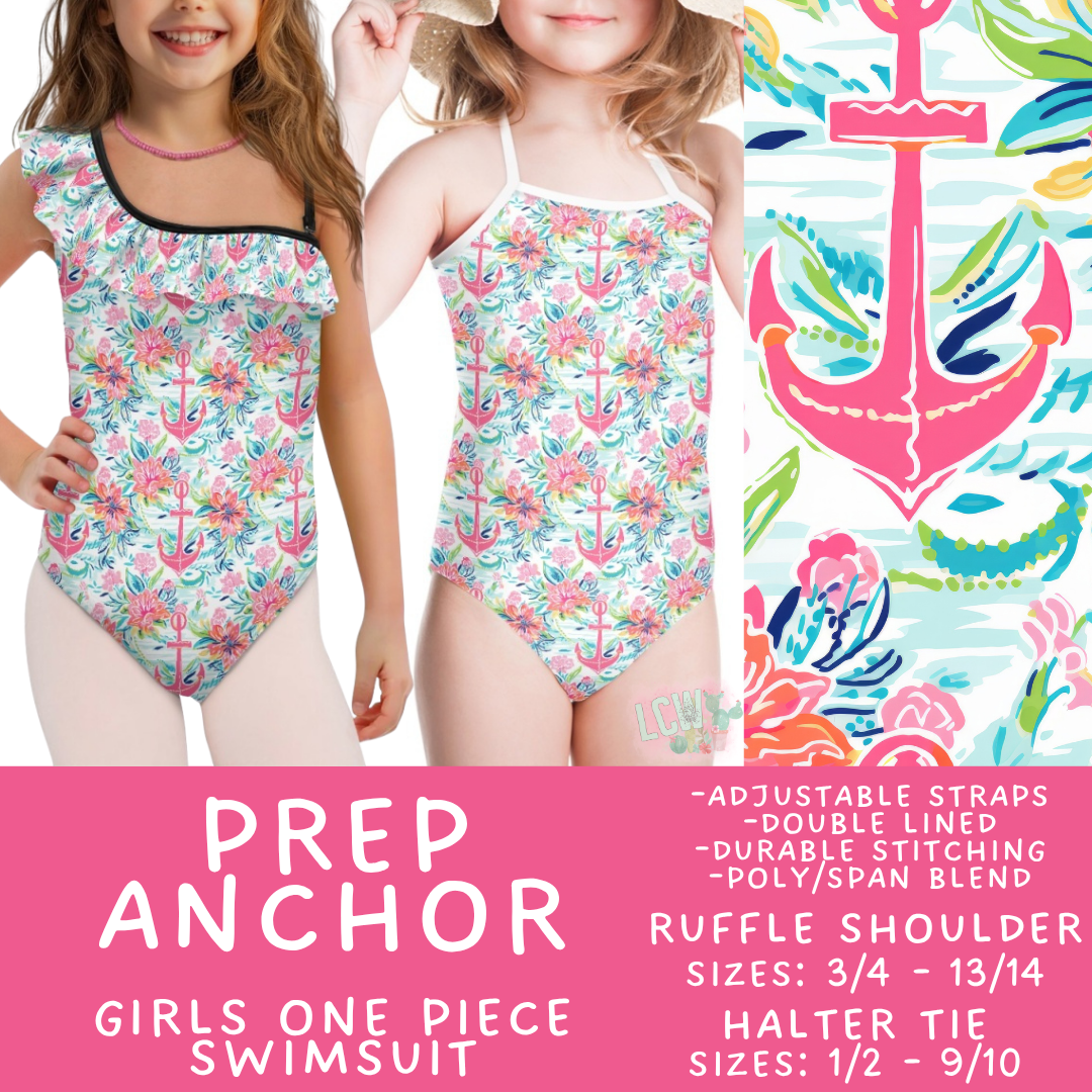 Batch #543 - Pool Party 2 - Closes 6/15 - ETA early/mid August - Prep Anchor Girl's Swimsuit
