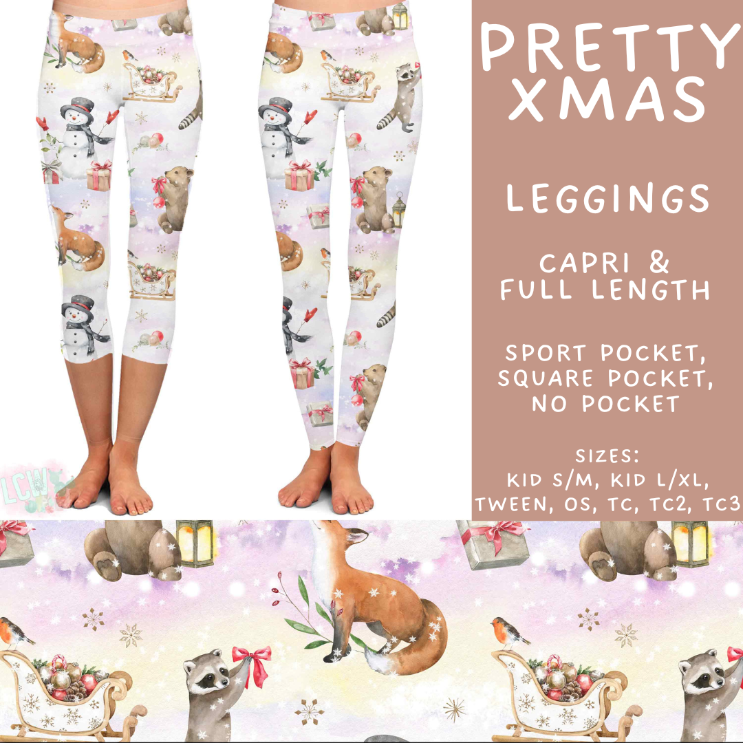 Batch #565 - Christmas in July 2 - Closes 8/5 - ETA early October - Pretty Xmas Full and Capri Length Leggings