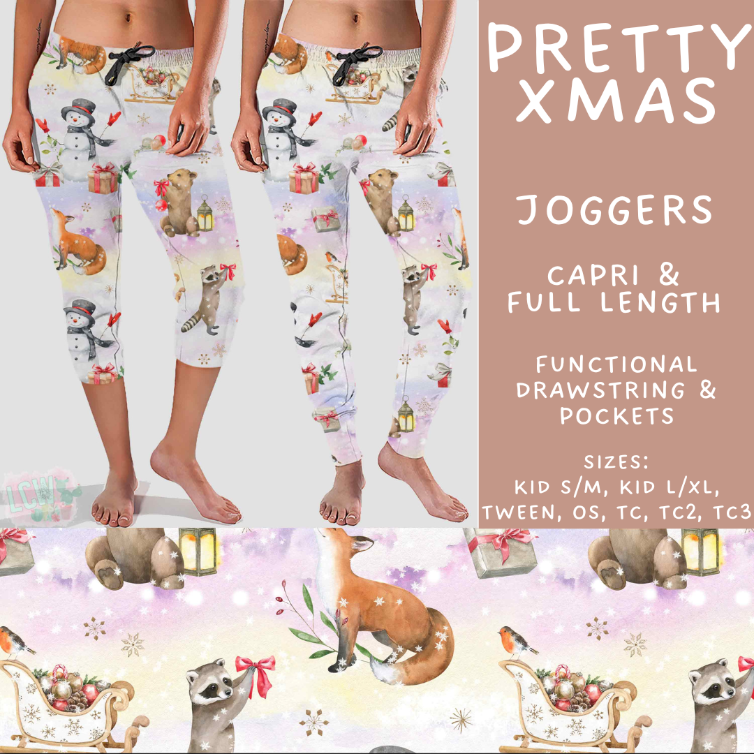 Batch #565 - Christmas in July 2 - Closes 8/5 - ETA early October - Pretty Xmas Full and Capri Length Joggers