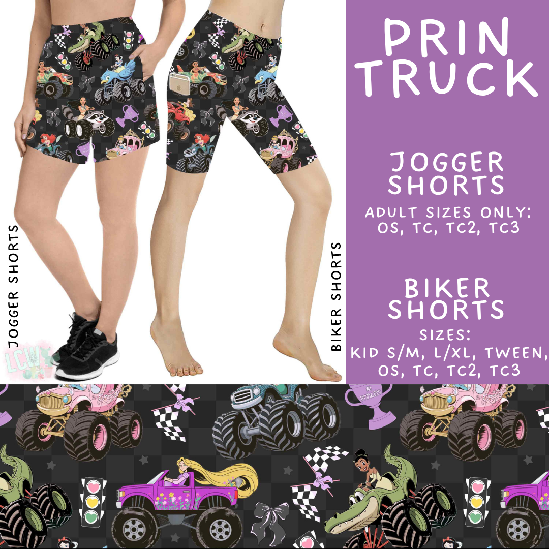 Batch #552 - Magical Faves 22 - Closes 7/6 - ETA early Sept - Prin Truck Biker & Jogger Shorts