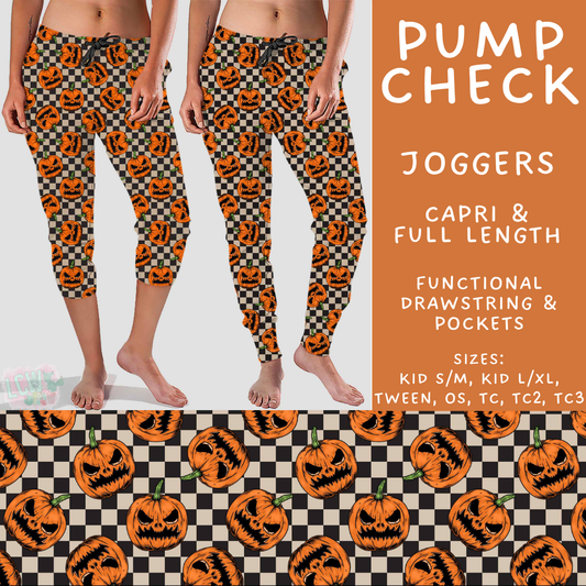 Batch #566 - Halloween 5 - Closes 8/7 - ETA early October - Pump Check Full and Capri Length Joggers