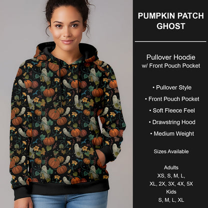 B299 - Preorder Pumpkin Patch Ghost Pullover Hoodie (Closes 7/12. ETA mid Sept.)