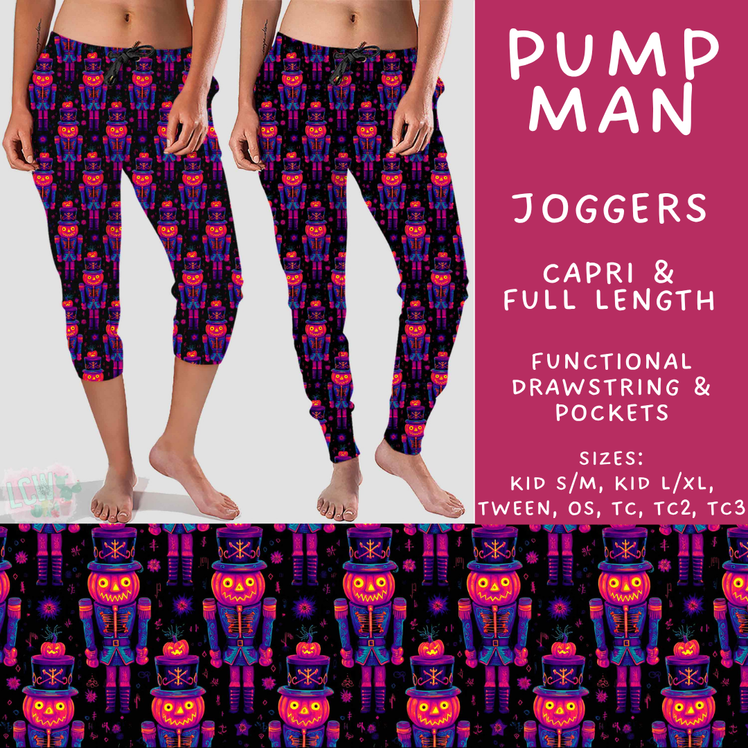 Batch #566 - Halloween 5 - Closes 8/7 - ETA early October - Pump Man Full and Capri Length Joggers