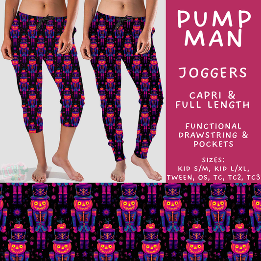 Batch #566 - Halloween 5 - Closes 8/7 - ETA early October - Pump Man Full and Capri Length Joggers