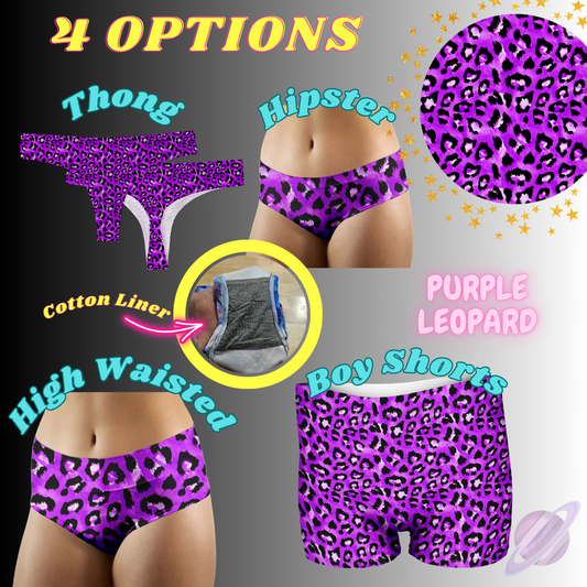 PURPLE LEOPARD- UNDERWEAR 3 PREORDER CLOSING 3/27