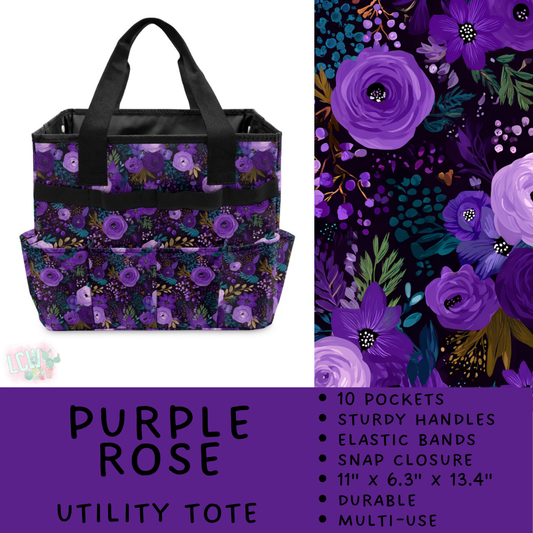 Batch #549 - Utility Tote 2 - Closes 6/29 - ETA late August - Purple Rose Utility Tote