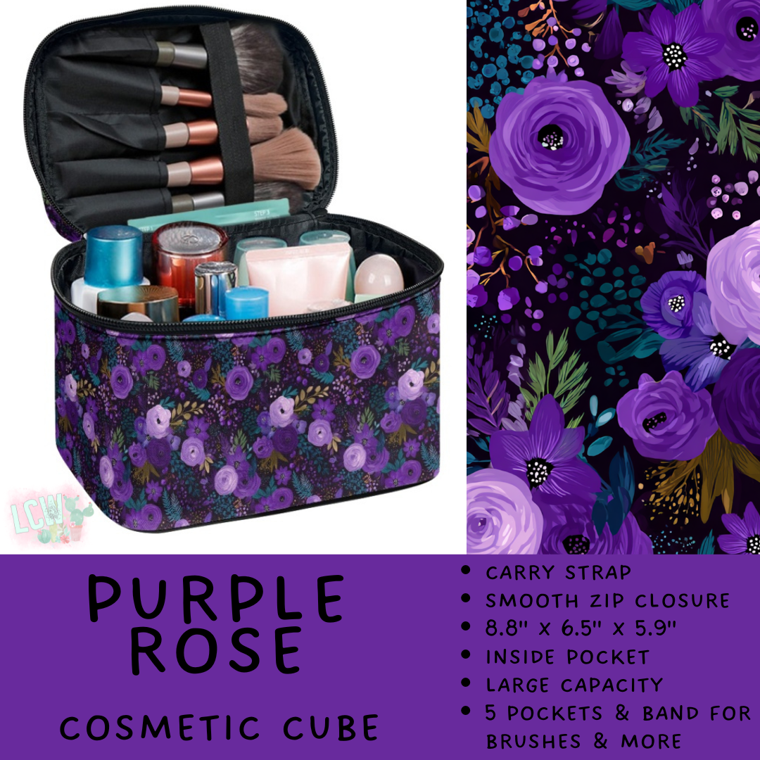 Batch #559 - Cosmetic Cube Collection - Closes 7/22- ETA late Sept - Purple Rose Cosmetic Cube