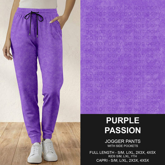 B280 - Preorder Purple Passion Joggers (Closes 3/22. ETA: late May)