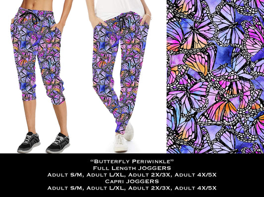 Butterfly Periwinkle - Capri Joggers