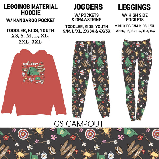 302BT - GS Campout Leggings Material Hoodie/Leggings/Full Joggers - Preorder Due 10/25 ETA: Late Dec