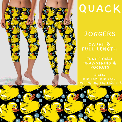 Batch #578 - July Request Run - Closes 8/31 - ETA late October - Quack Full and Capri Length Joggers